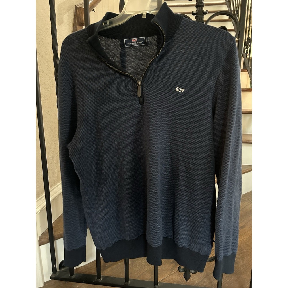 Men's Size Large Vineyard Vines Hamilton 1/2 Zip Sweater